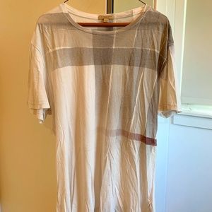 Burberry Brit men’s White Nova Check T-shirt XL